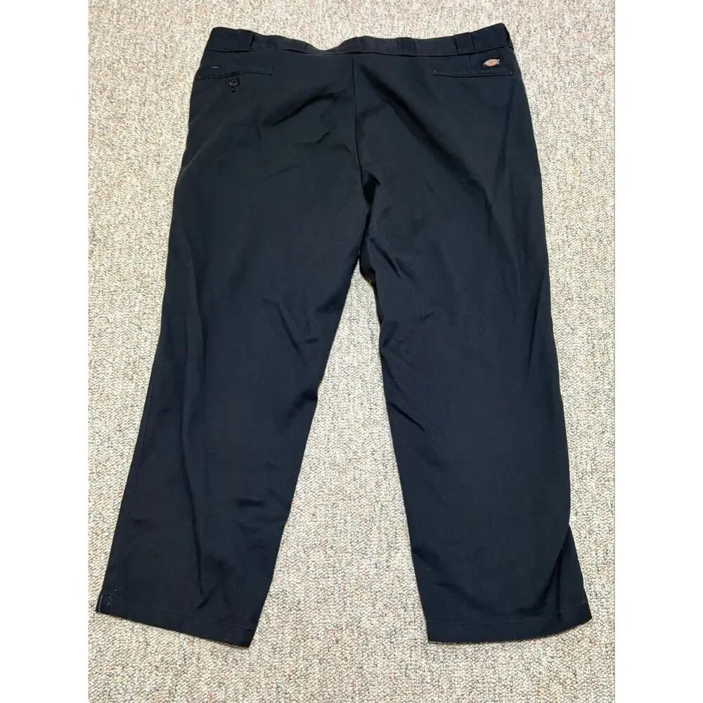 Dickies 874 Mens Chino Pants Flat Front Original Fit Straight Blue Cotton 48x30
